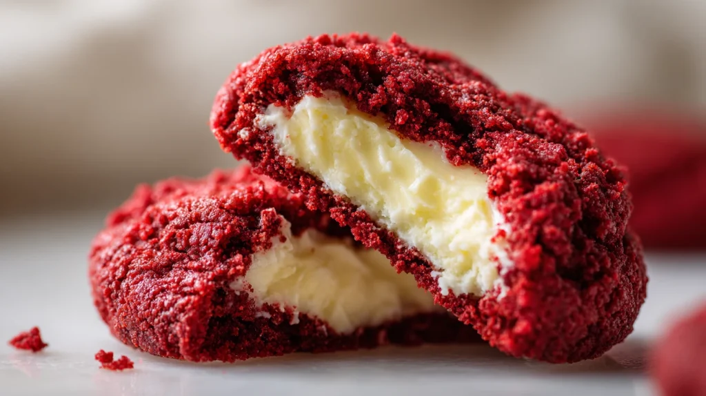 Red Velvet Cheesecake Cookies - Festive & Soft Treats 2 Red Velvet Cheesecake Cookies