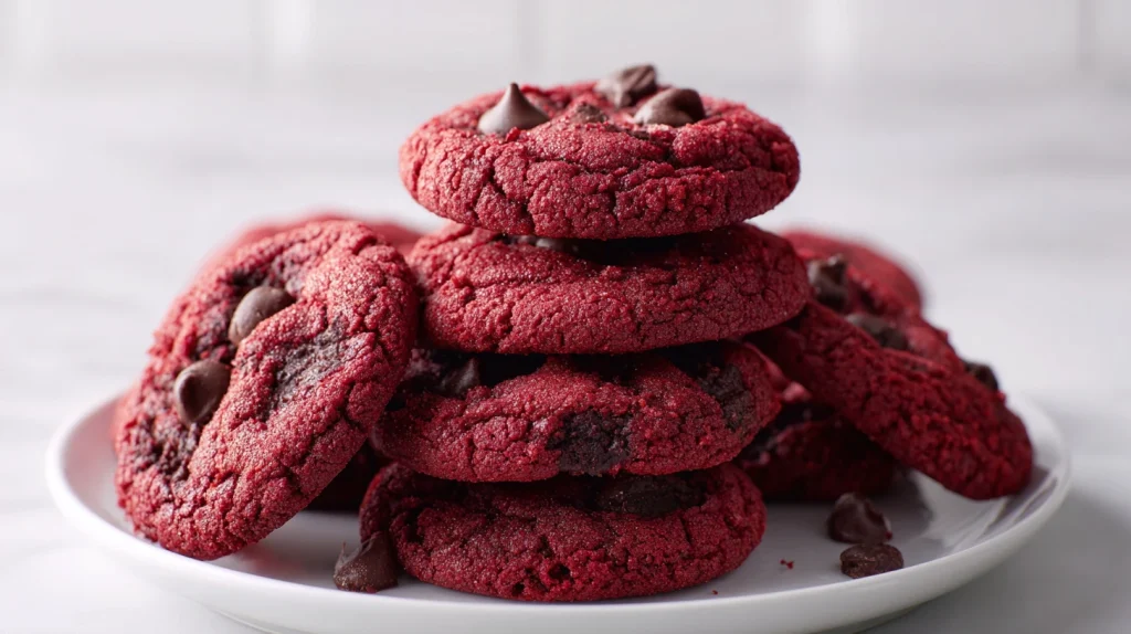 Red Velvet Chocolate Chip Cookies - Easy & Delicious 10 Red Velvet Chocolate Chip Cookies