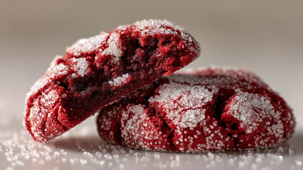 Yummy Red Velvet Crinkle Cookies Recipe - Soft and Chewy 2 Red Velvet Crinkle Cookies