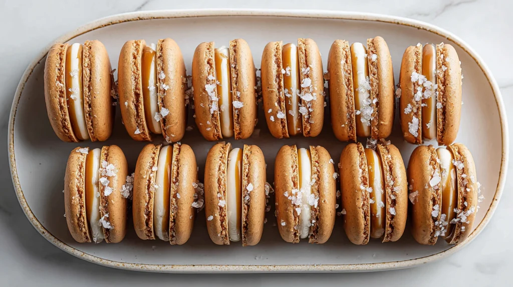 Salted Caramel Macarons Recipe - Easy & Delicious Treats 12 Salted Caramel Macarons