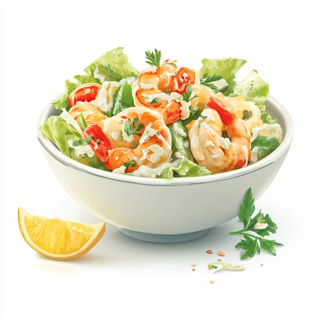Fresh Shrimp Salad Recipe - Easy Fresh Side For Dinner 3 shrimp salad vector