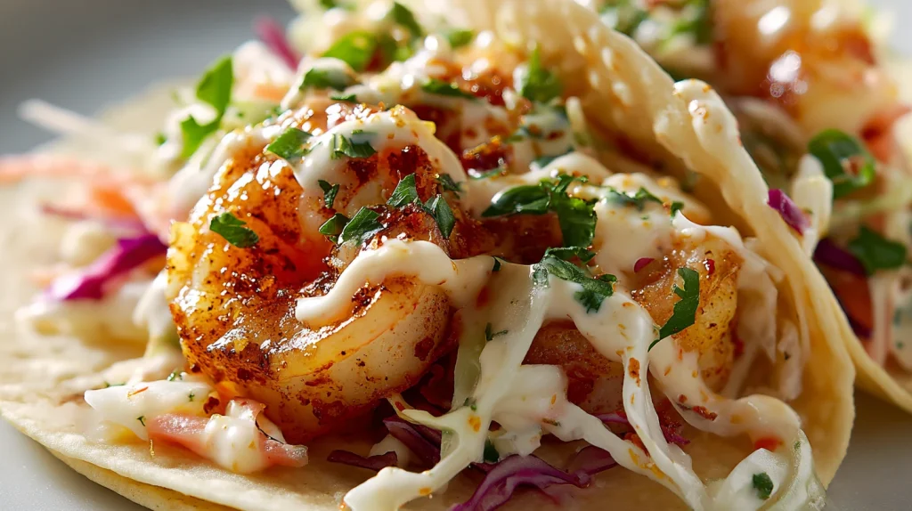 Delicious Shrimp Tacos Recipe - Easy Southwest Style 2 Shrimp Tacos