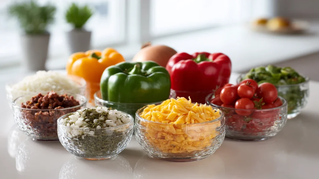 Stuffed Bell Peppers - Flavorful, Tender & Perfect Recipe 2 Stuffed Bell Peppers