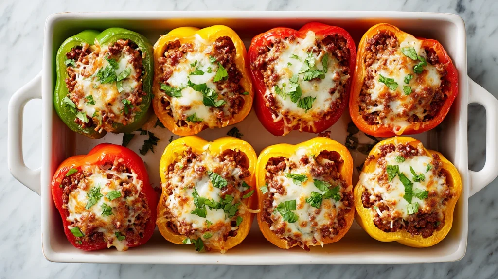 Stuffed Bell Peppers Ground Beef - Easy Weeknight Dinner 9 Stuffed Bell Peppers Ground Beef