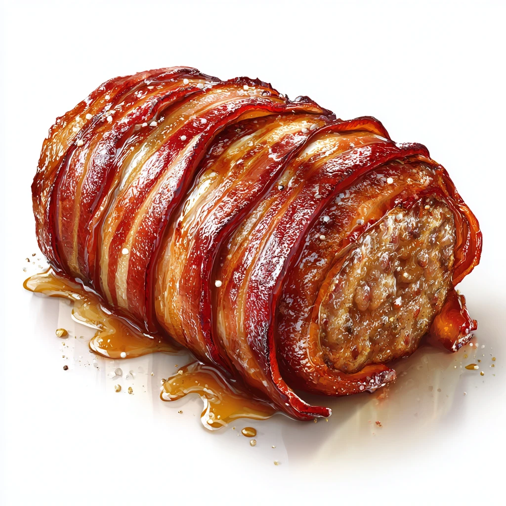 Cheeseburger Meatloaf - Ultimate Comfort Food Twist 3 u2124897212 bacon wrapped meatloaf vector with white backgrou 5d652142 46a8 4d9e 9dce 3998f14963d7 2