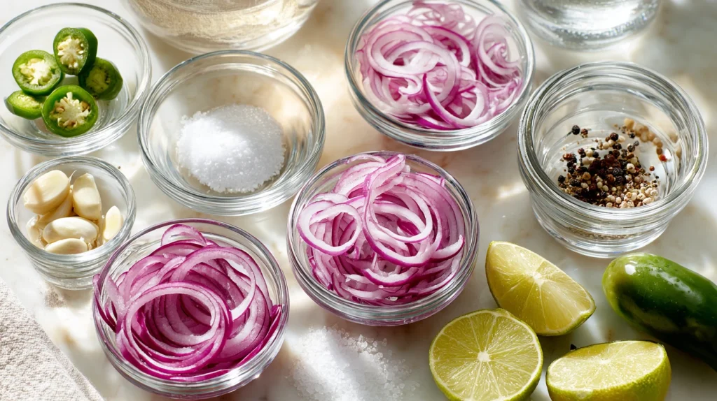 Pickled Red Onions for Tacos 3 pickled red onions for tacos