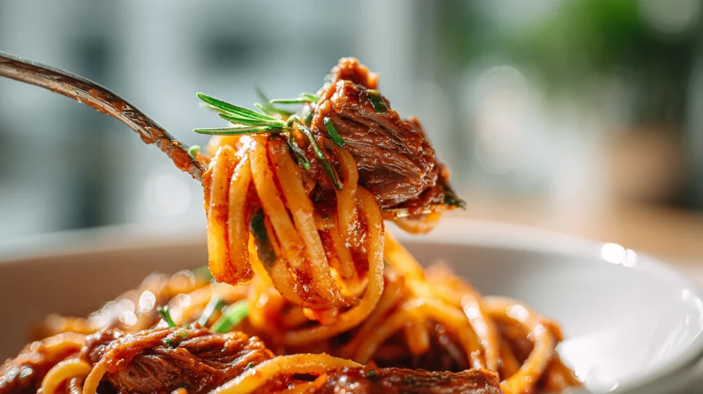 Beef Pasta Recipe in Tomato Sauce - Hearty, Flavorful & Easy 2 Beef Pasta Recipe in Tomato Sauce