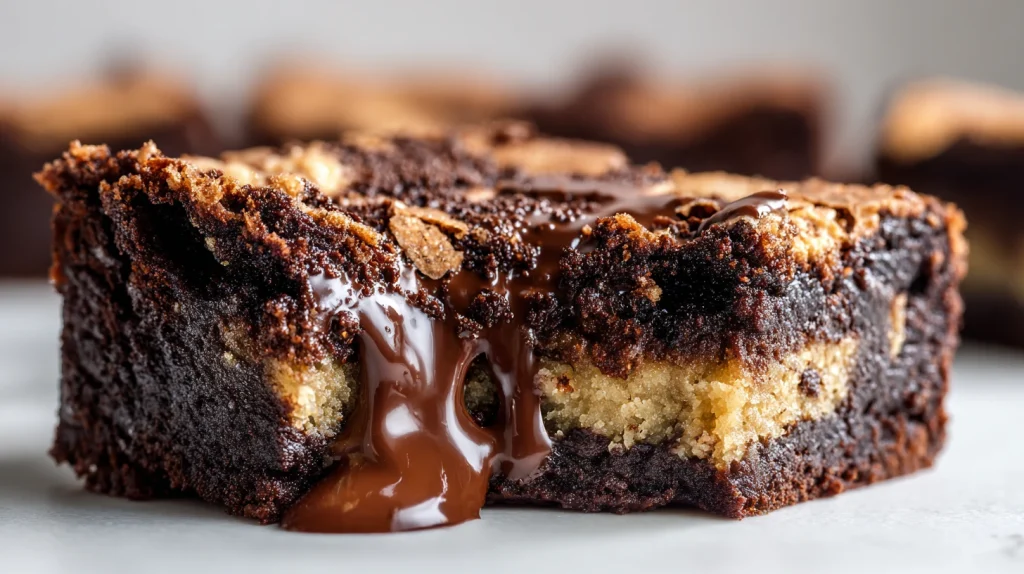 Easy Brown Butter Brookies Recipe - Fudgy & Chewy Brownies 2 Brown Butter Brookies