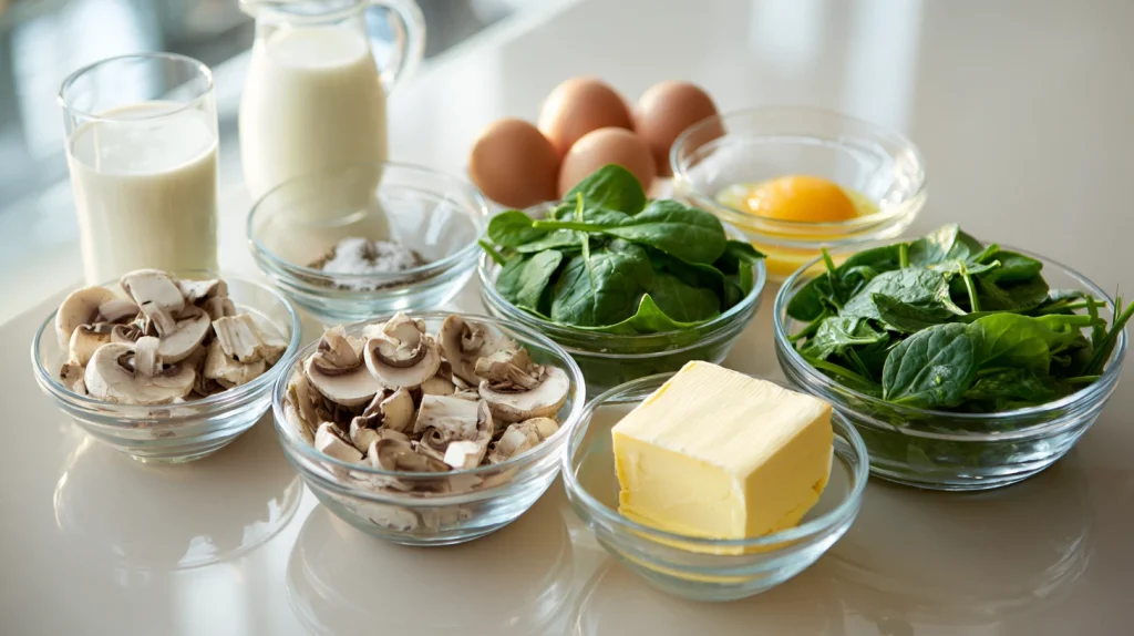 Mushroom Spinach Scrambled Egg - Easy & Healthy Breakfast 2 Mushroom Spinach Scrambled Egg