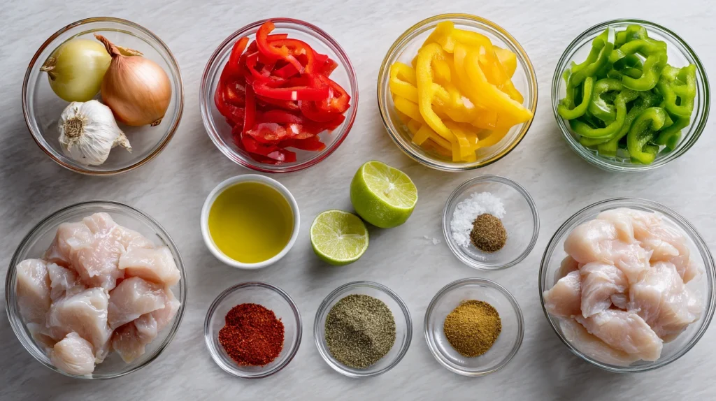 Quick Sheet Pan Chicken Fajitas Recipe - Easy Family Dinner 3 Sheet Pan Chicken Fajitas