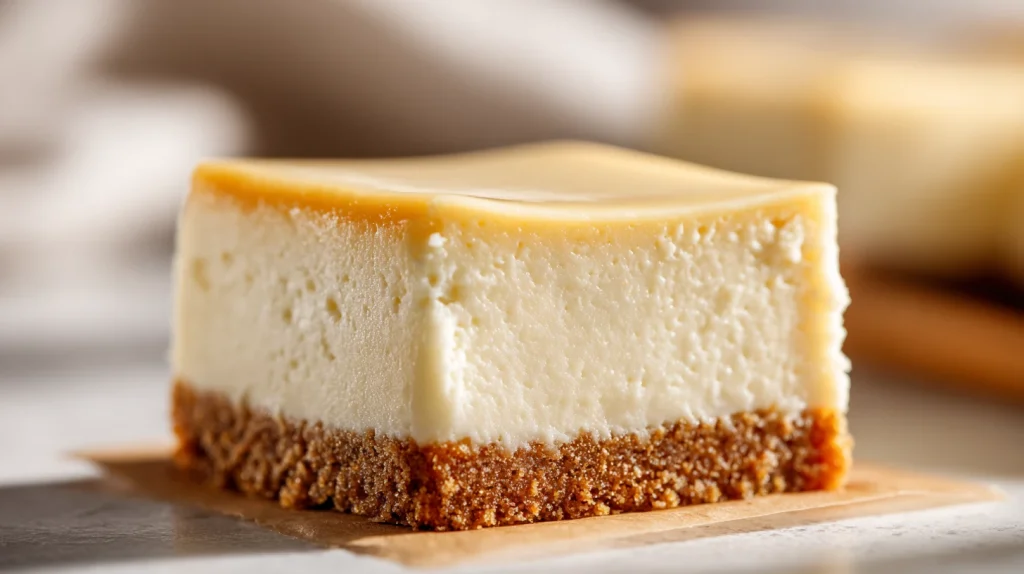 Creamy Cheesecake Bars - Easy, Rich & Impressive Dessert 9 Cheesecake Bars