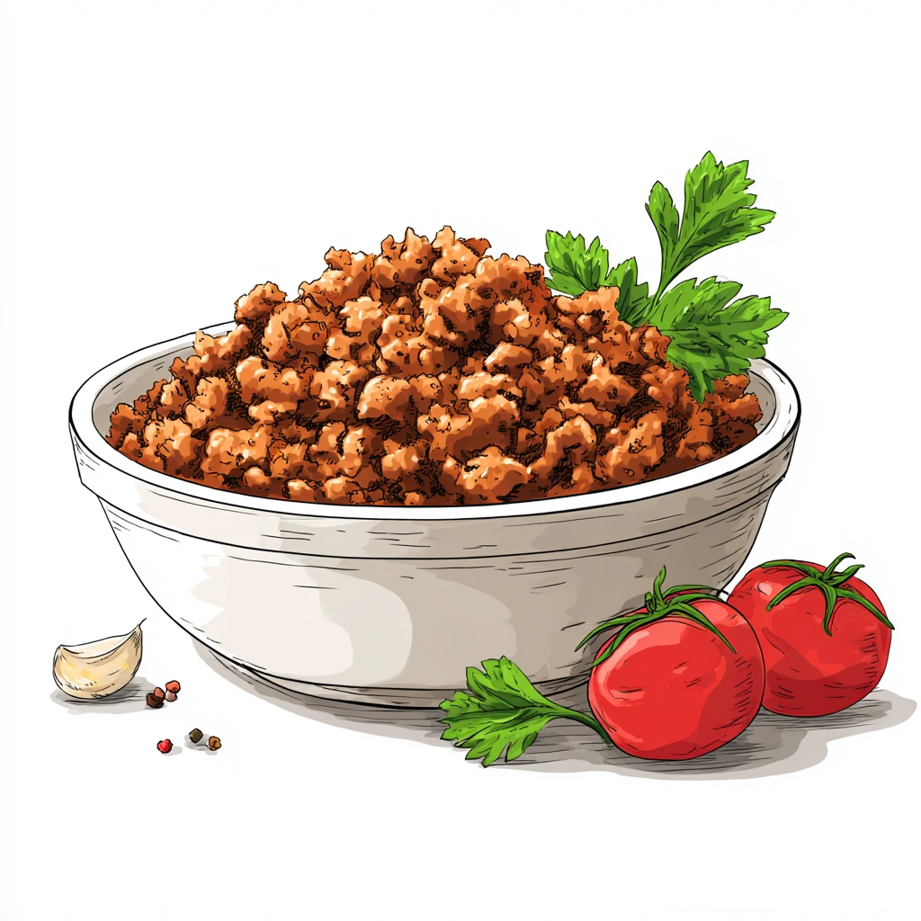 Easy Ground Turkey Sausage Recipe - Juicy & Flavorful 4 cooked ground turkey vector