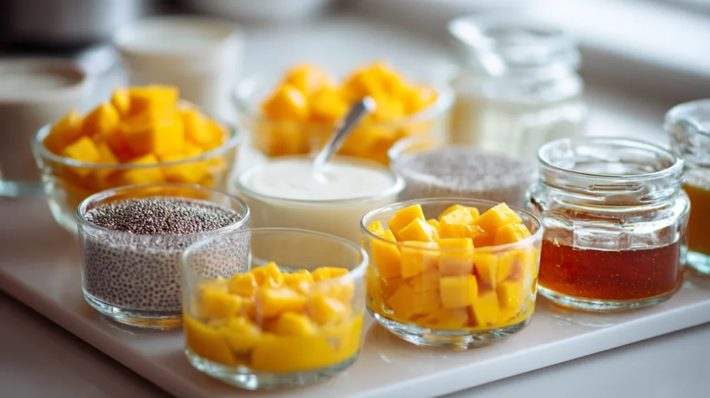 Mango Chia Seed Pudding - Creamy, Tropical & Healthy Dessert 2 Mango Chia Seed Pudding