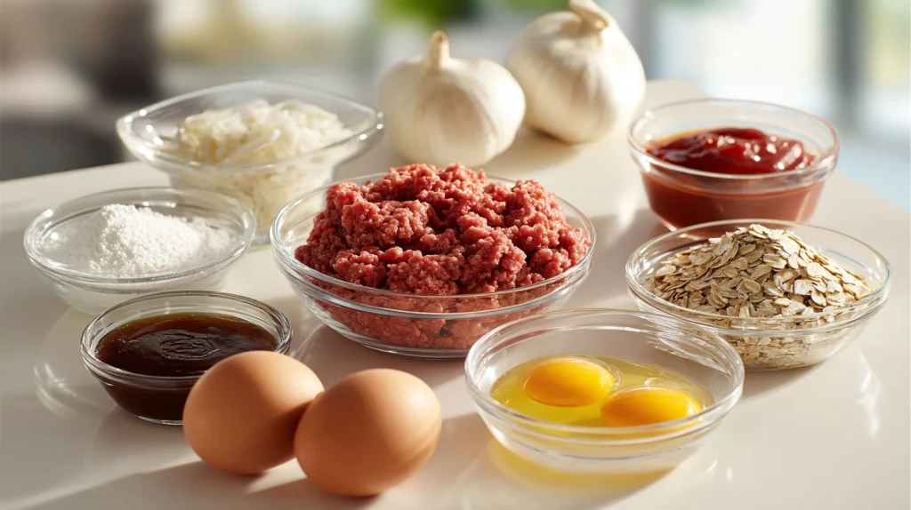 Easy Meatloaf with Oatmeal Recipe - Perfect for Family Dinner 3 Meatloaf with Oatmeal