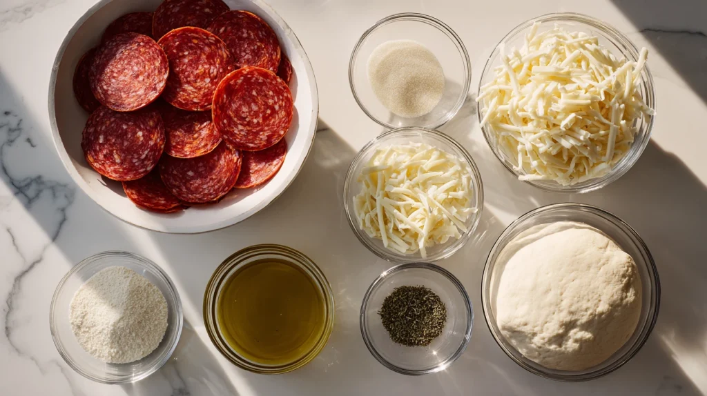 Pepperoni Rolls Recipe - Easy Pepperoni Cheese Roll Ups 2 Pepperoni Rolls