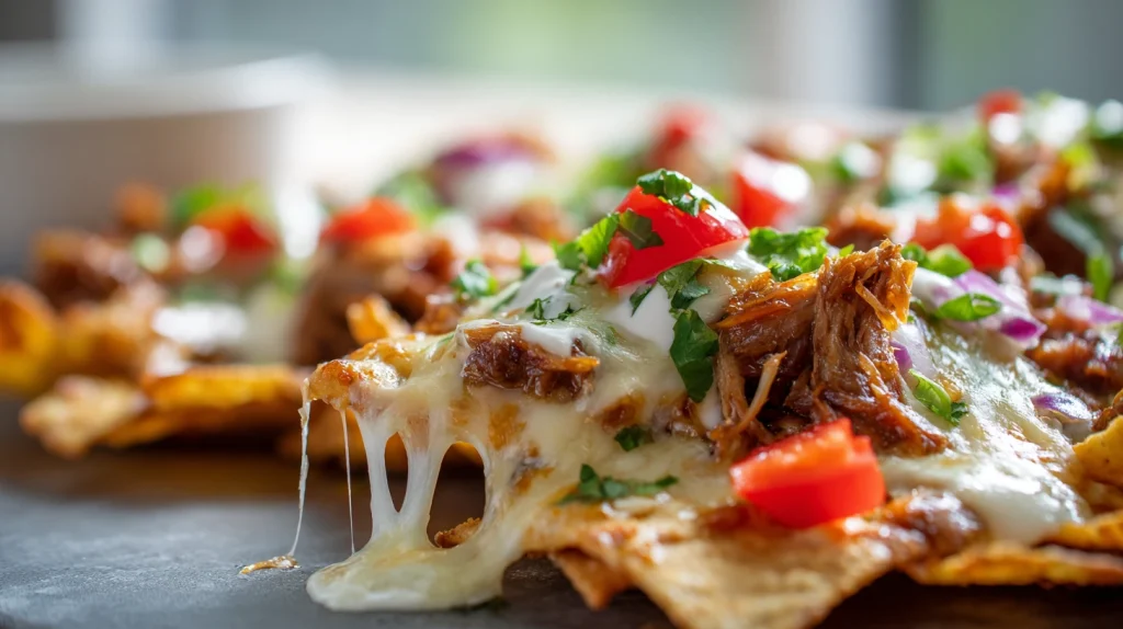 Pulled Pork Nachos - Delicious Barbecue Snack for Game Day 2 Pulled Pork Nachos