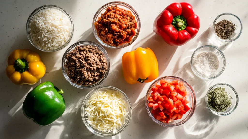 Stuffed Bell Peppers Crockpot Recipe - Easy & Flavorful 2 Stuffed Bell Peppers Crockpot Recipe