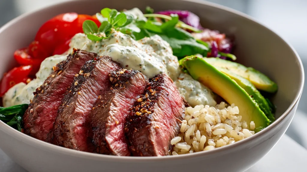 Steak Protein Bowl Recipe for a Balanced and Flavourful Meal 11 Steak Protein Bowl
