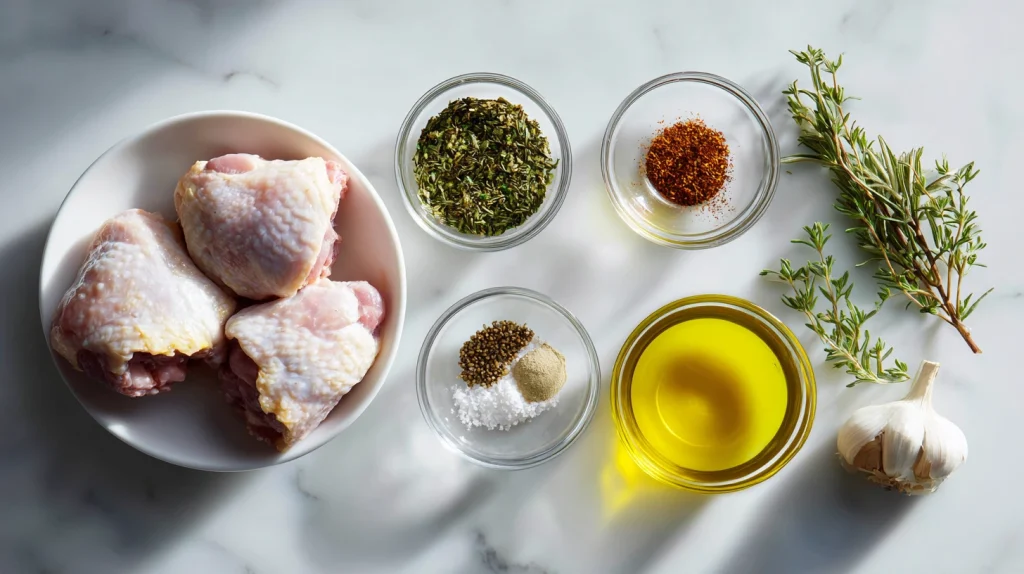 Baked Chicken Thighs with Herbs - Easy & Juicy Dinner 3 Baked Chicken Thighs with Herbs