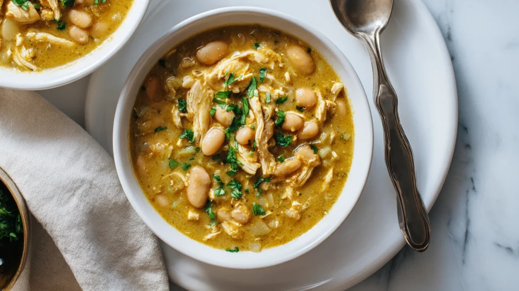 Spicy Cajun White Chicken Chili Recipe - Easy Family Dinner 9 Cajun White Chicken Chili