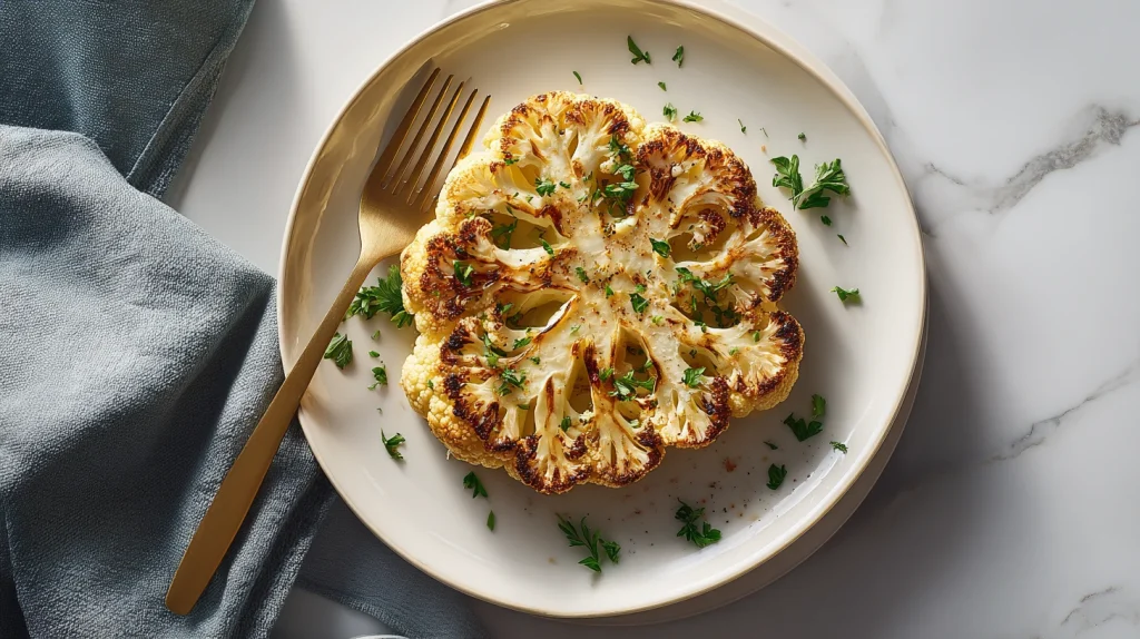 Easy Cauliflower Steak Recipe - Crispy Healthy Vegan Dish 10 Cauliflower Steak