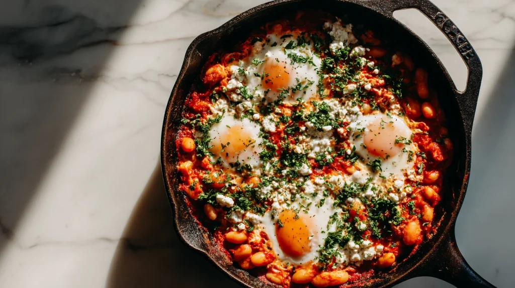 Cannellini Bean Shakshuka - Easy & Healthy One-Pan Meal 8 Cannellini Bean Shakshuka