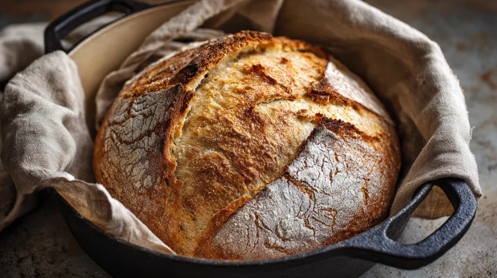 Dutch Oven No Knead Crusty Bread - Easy Artisan Bread Recipe 10 Dutch Oven No Knead Crusty Bread