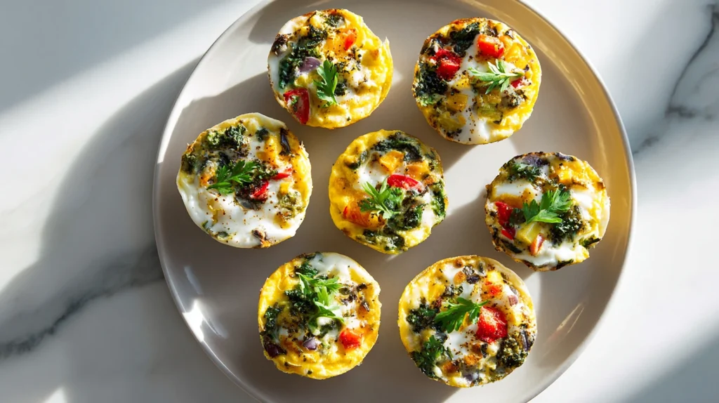 Egg and Veggie Breakfast Cups Recipe - Easy, and Healthy 9 Egg Veggie Breakfast Cups
