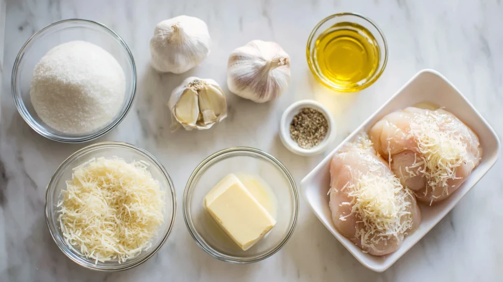 Easy Garlic Permesan Chicken Bake Recipe - Juicy & Healthy 3 Garlic Permesan Chicken Bake Recipe