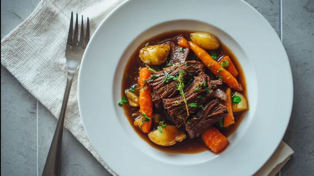High protein Dutch Oven Pot Roast - Easy & Flavorful Recipe 9 High protein Dutch Oven Pot Roast
