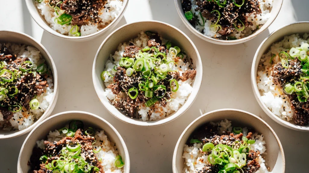 Korean Beef Rice Bowl Recipe - Quick & Healthy Dinner Meal 8 Korean Beef Rice Bowl