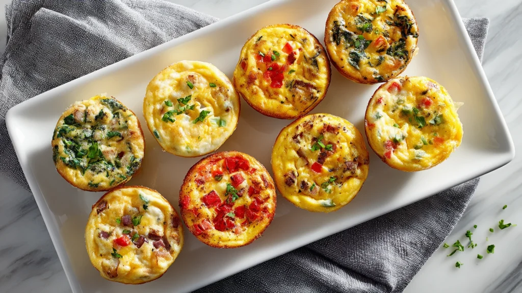 Easy Muffin-tin Omelets Recipe - Healthy Breakfast Idea 11 Muffin-tin Omelets