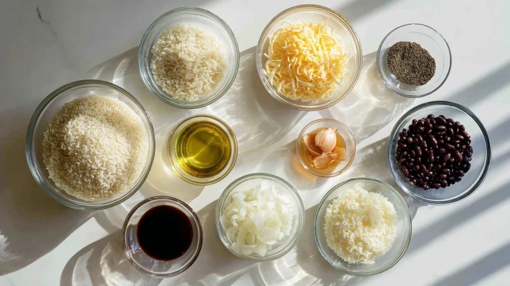 One-Pan Cheesy Rice and Beans - Easy Weeknight Dinner 2 One-Pan Cheesy Rice and Beans