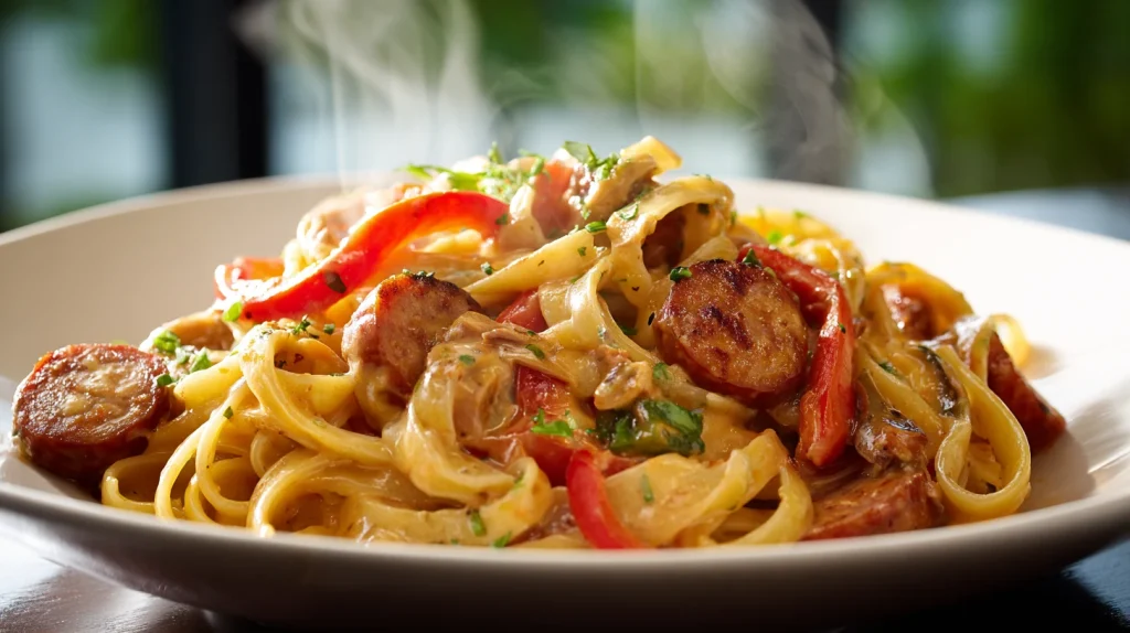 One Pot Cajun Sausage Pasta - Easy & Creamy Dinner 13 One Pot Cajun Sausage Pasta