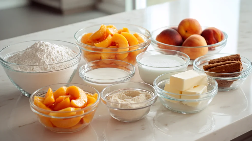 Easy Peach Cobbler Recipe - Delicious & Healthy Dessert 3 Peach Cobbler