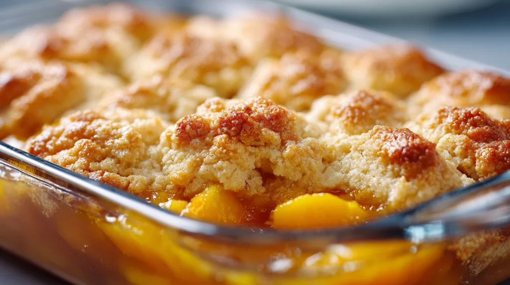 Easy Peach Cobbler Recipe - Delicious & Healthy Dessert 2 Peach Cobbler