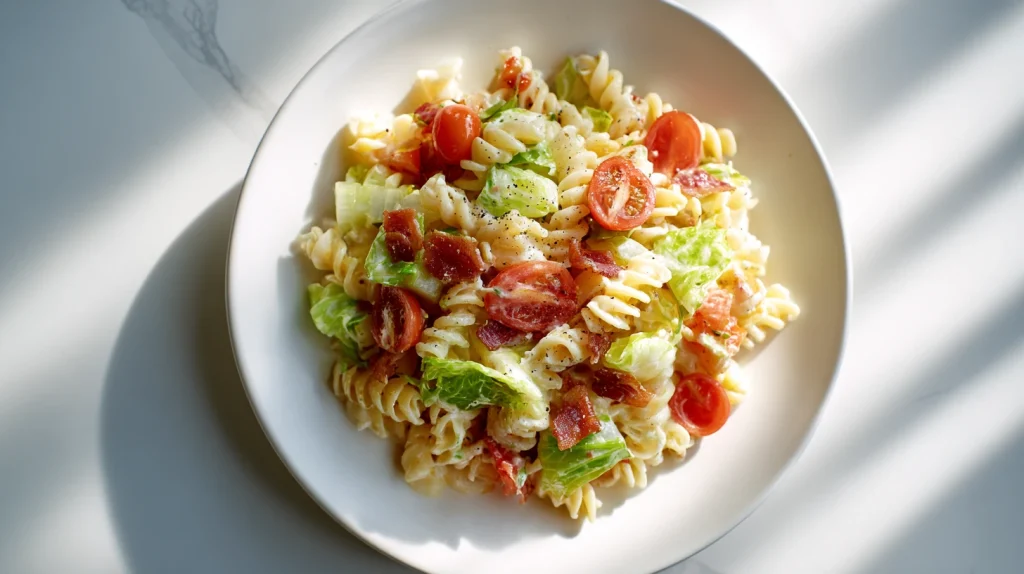 Protein Rich BLT Pasta Salad 10 Protein Rich BLT Pasta Salad