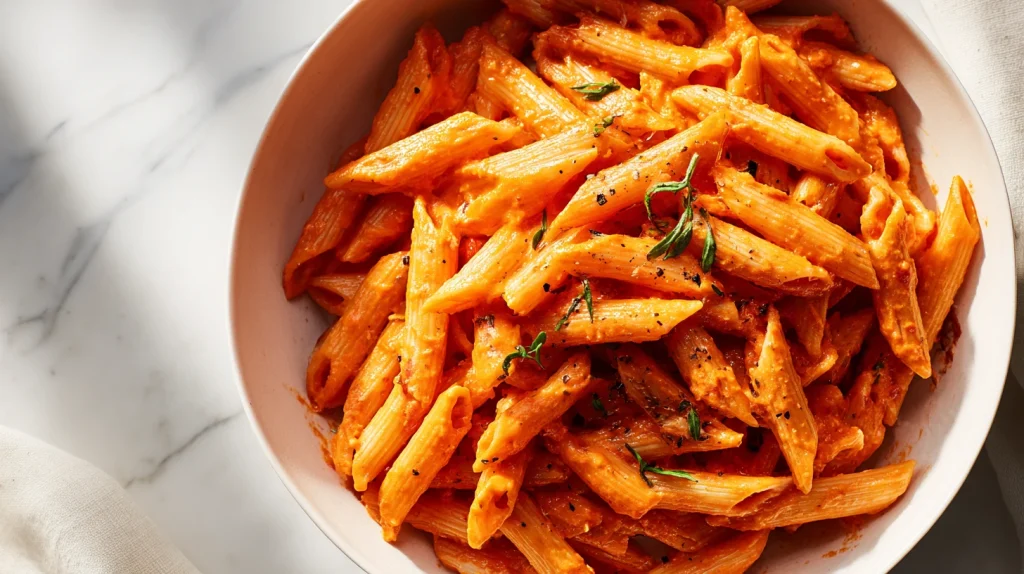 Roasted Red Pepper Pasta - Easy & Cheesy Pasta Meal 12 Roasted Red Pepper Pasta
