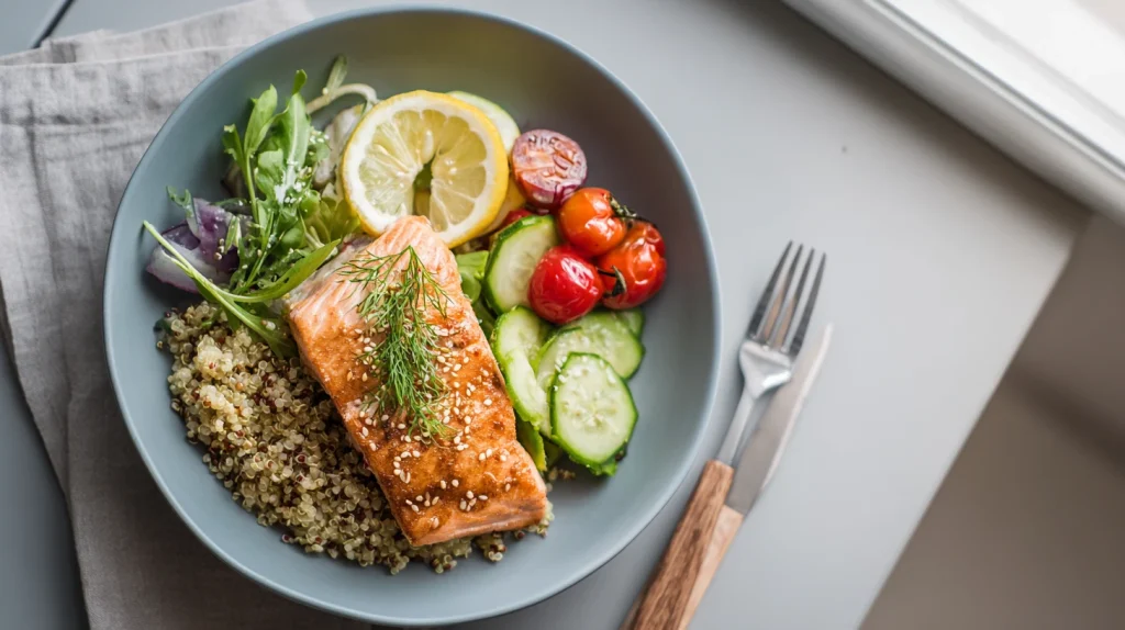 Easy Salmon Quinoa Bowl - Fresh, Balanced & Healthy Meal 11 Salmon Quinoa Bowl