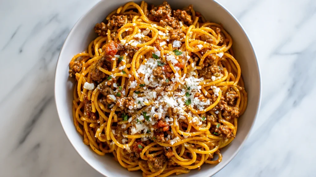 Taco Spaghetti Recipe - Easy & Cheesy Dinner Delight 11 Taco Spaghetti