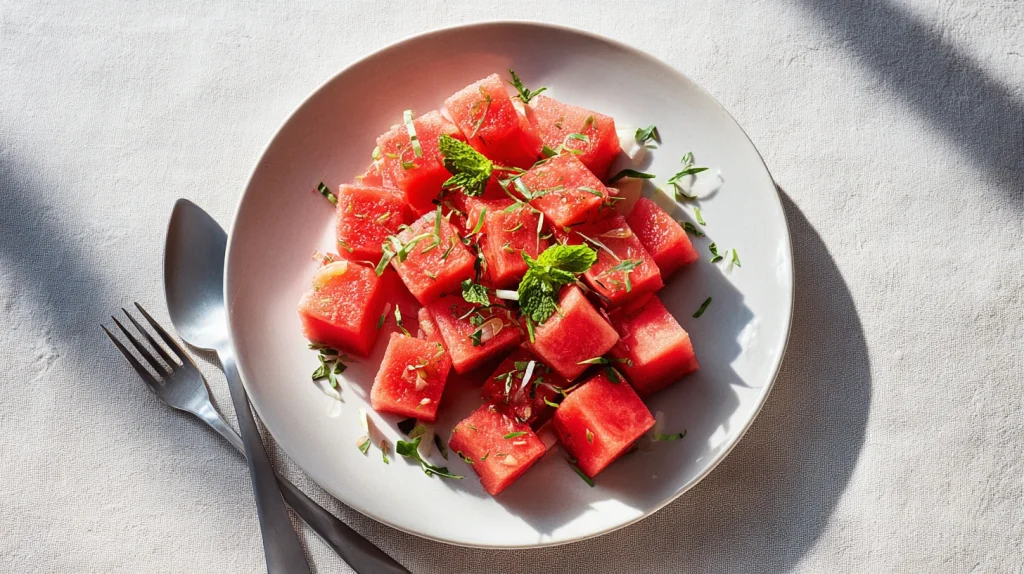 Watermelon Salad Recipe - Fresh & Healthy Sumer Delight 10 Watermelon Salad