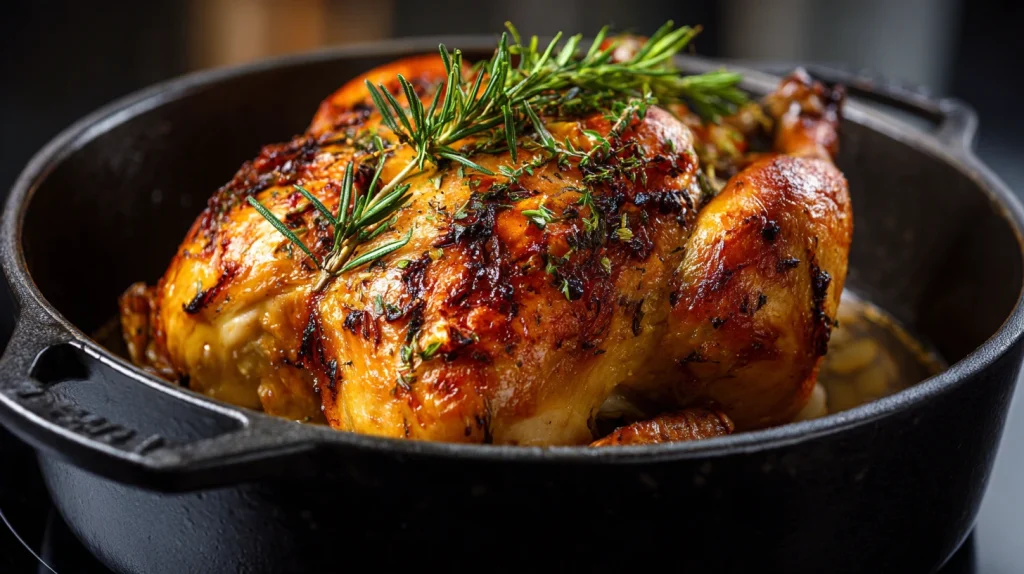 Whole Dutch Oven Roast Chicken - Easy, Juicy & Crispy 9 Whole Dutch Oven Roast Chicken