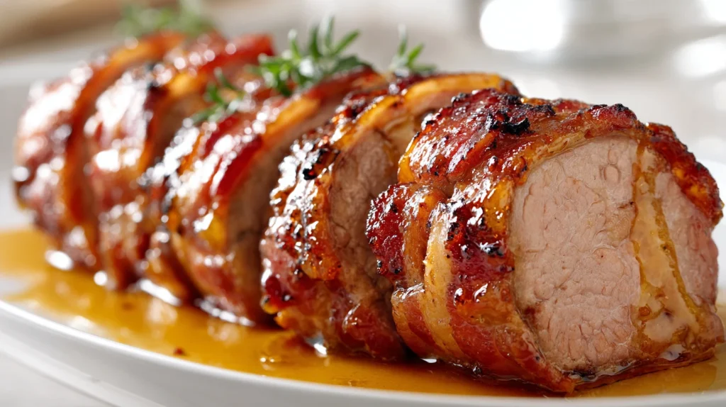 Bacon Wrapped Pork Tenderloin Recipe - Juicy & Flavorful 11 Bacon Wrapped Pork Tenderloin