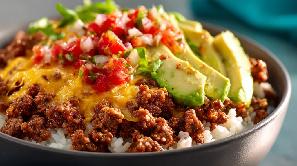 Beef Burrito Bowl - Easy, Quick & Perfect for Dinner 2 Beef Burrito Bowl