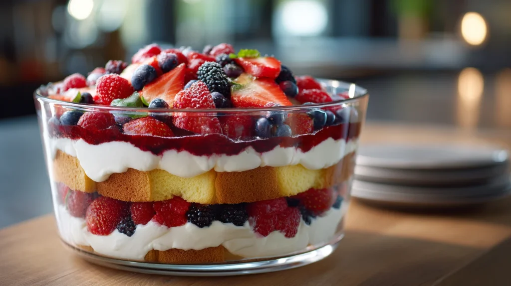 Delicious Berry Trifle Recipe - Easy No Bake Dessert 10 Berry Trifle