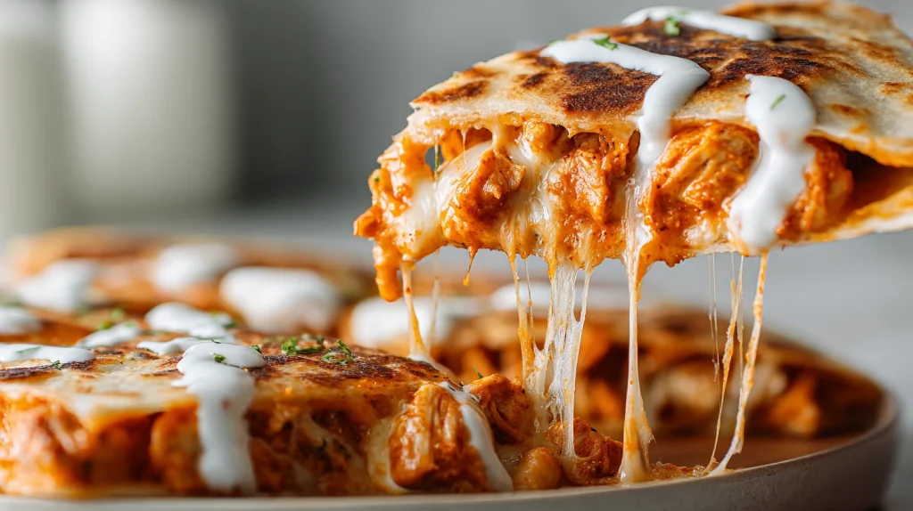 Best Buffalo Chicken Quesadilla - Easy Spicy Recipe 2 Buffalo Chicken Quesadilla