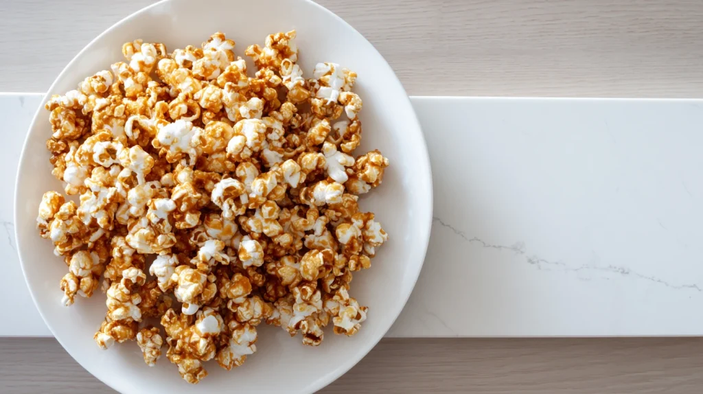 Caramel Popcorn - Easy Homemade Weeknight Snacks Recipe 9 Caramel Popcorn
