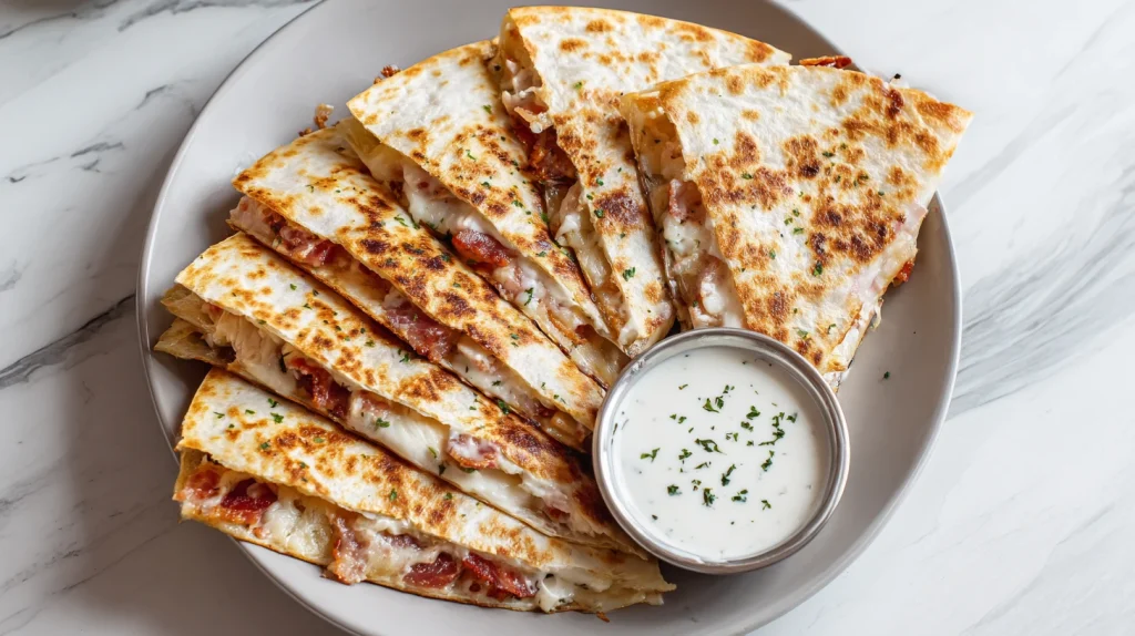Best Chicken Bacon Ranch Quesadilla - Easy Family Dinner 10 Chicken Bacon Ranch Quesadilla