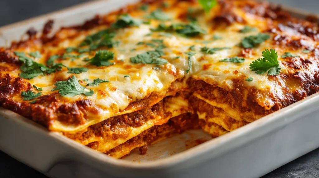 Easy Enchilada Casserole Recipe - Delicious Weeknight Dinner 2 Enchilada Casserole