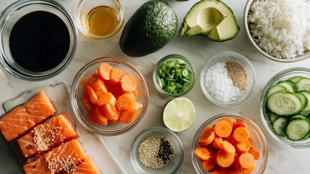 Honey Sriracha Salmon Bowl - Sweet, Spicy & Balanced 2 Honey Sriracha Salmon Bowl